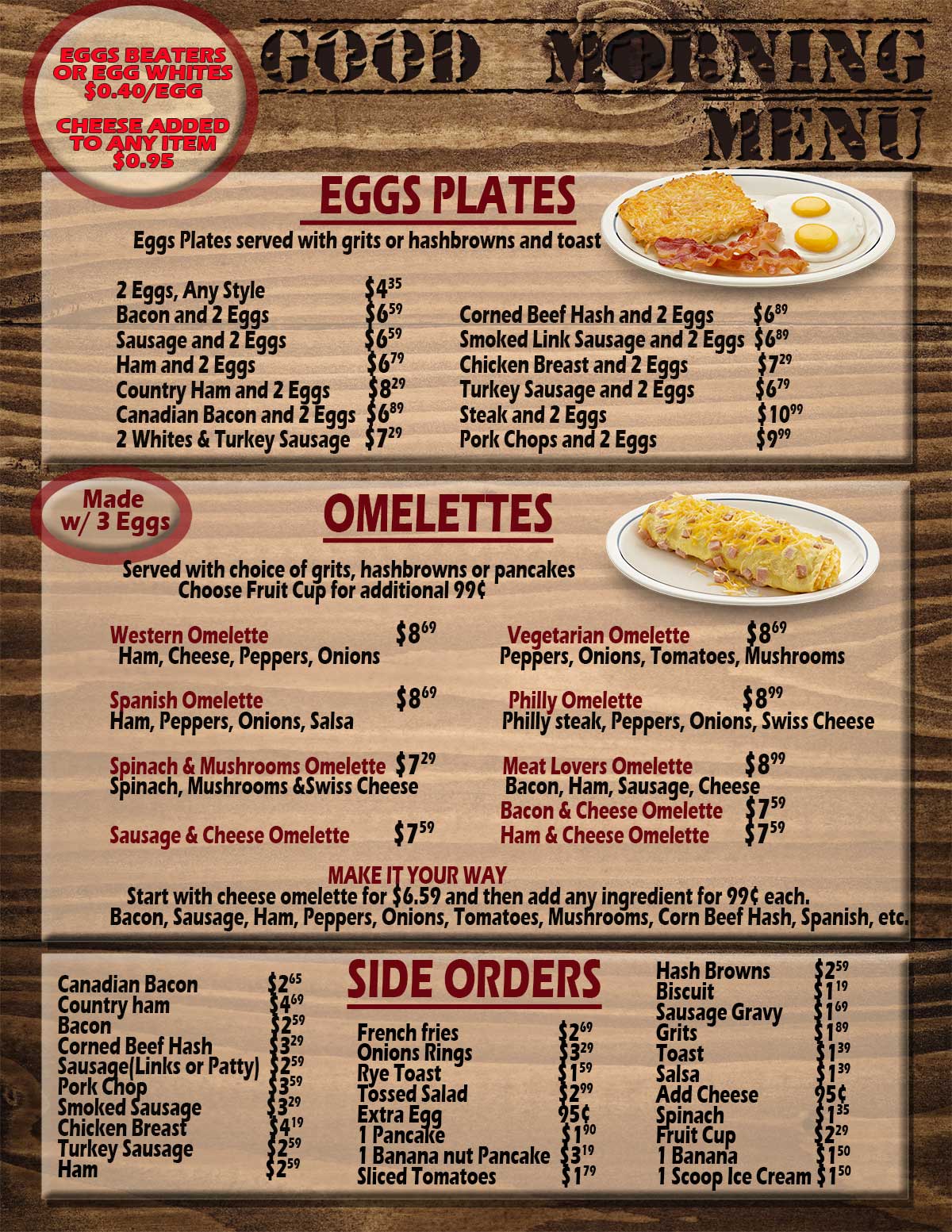 The Beach House Ventura Menu